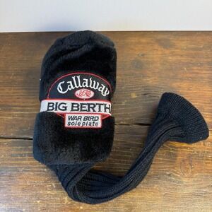 Callaway Big Bertha War Bird 1 Driver Headcover Black Knit Sock Golf Club Cover